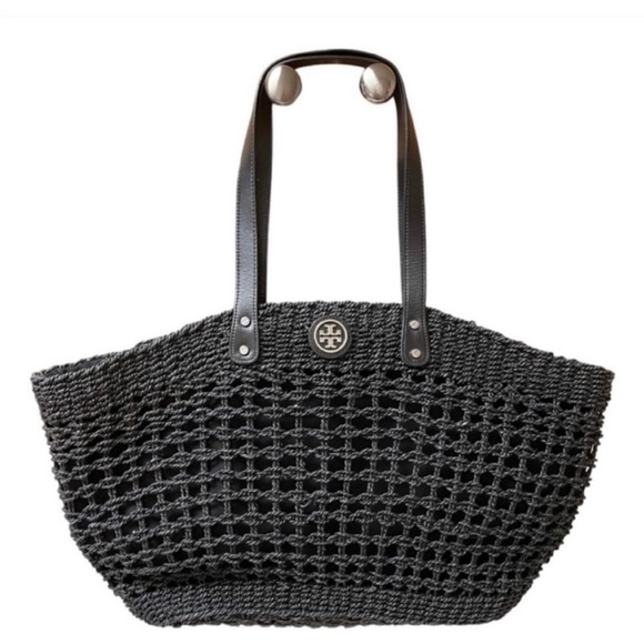 COPY - NWOT Tory Burch Megan Twisted Straw Tote Bag - Picture 1 of 8